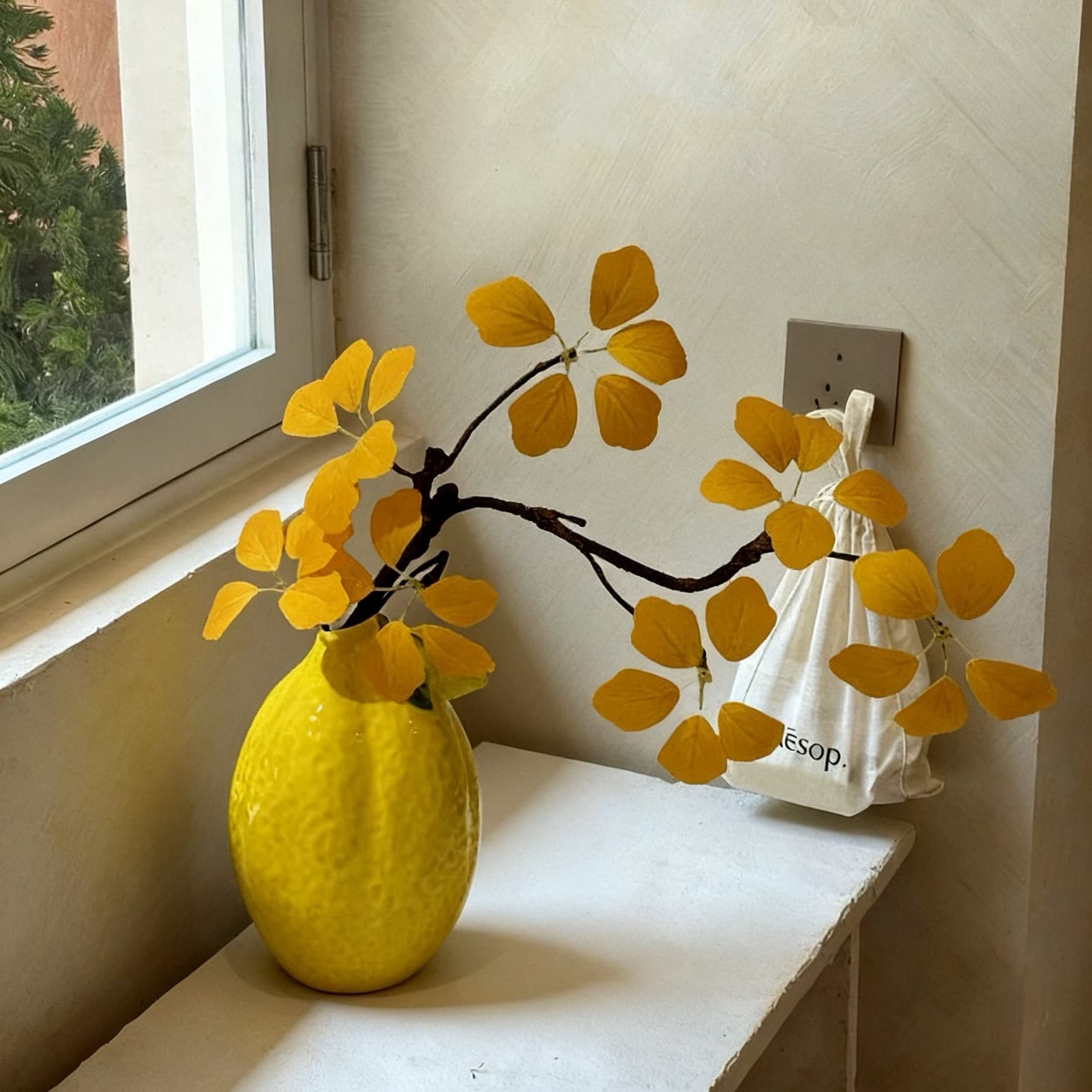 Artificial Guanyin Lotus Leaves Autumn Vintage Vase Decor Living Room Dining Table Fake Flowers Light Luxury French Style Ornament