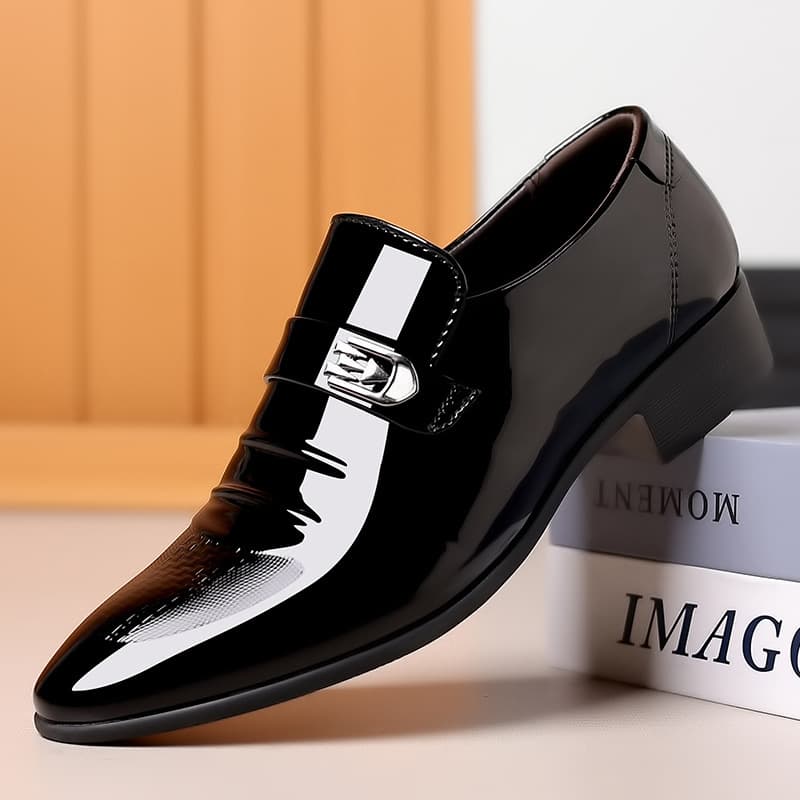 Leather Shoes Men New Style Business Formal Casual Spring Autumn Breathable Men's British Korean Style Pointed Toe Groom Wedding Shoes