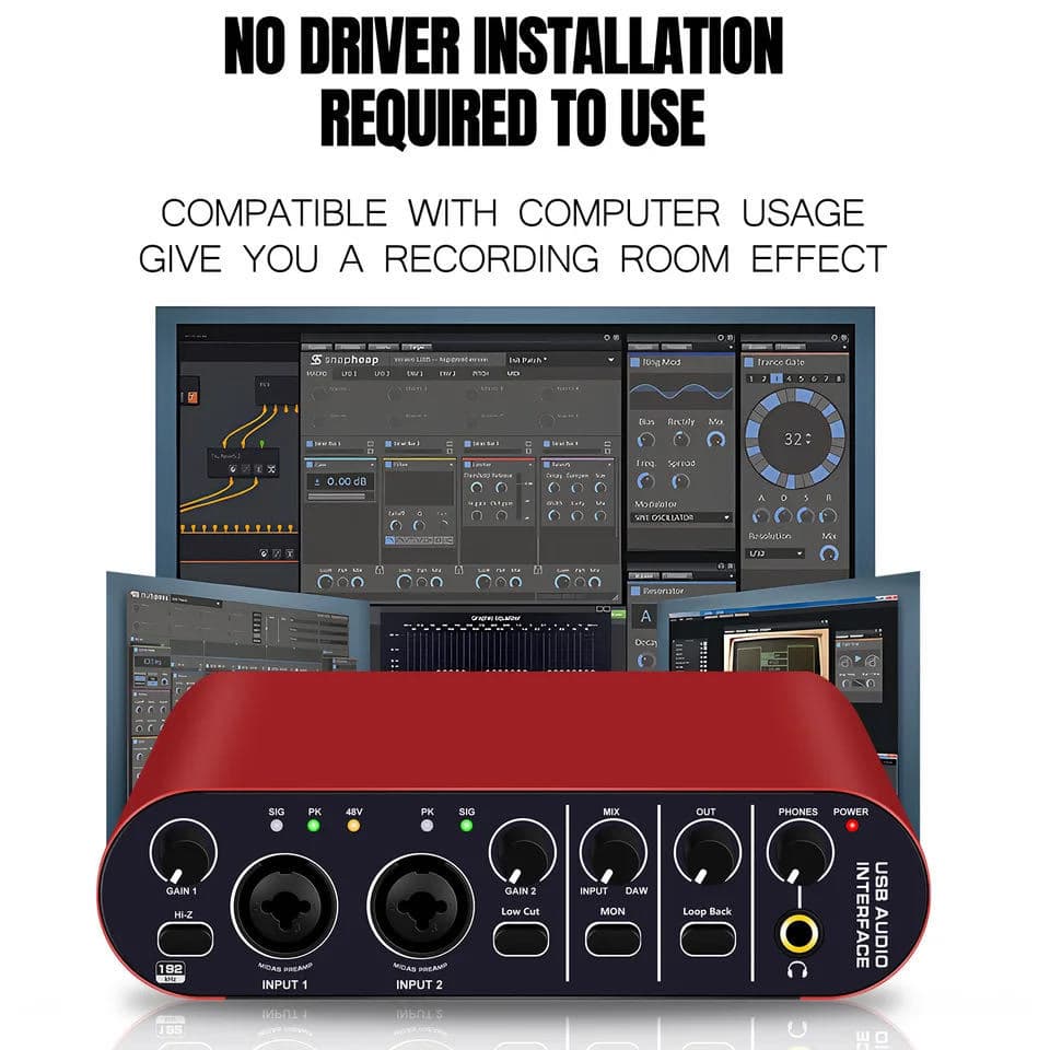 Cross-border Small Driver-Free Mixer Digital Effects Processor External Sound Card for Computer Laptop Portable Mixer