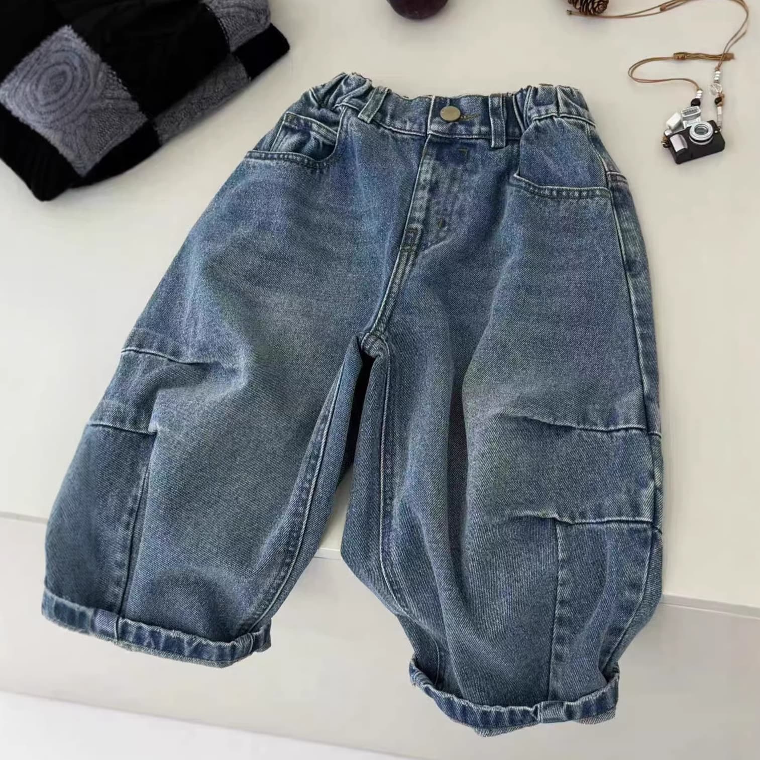 Boys' Pants 2026 Spring/Autumn New Arrival, Mid-Large Size Children's Jeans, Spring Stylish Cool Boy