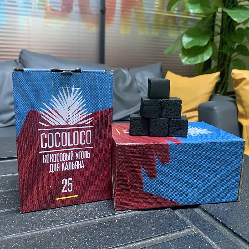 Arabic Hookah Coconut Shell Charcoal Hookah Pot Coconut Shell Charcoal Charcoal Bar Hookah Square Coconut Shell Carbon Accessories