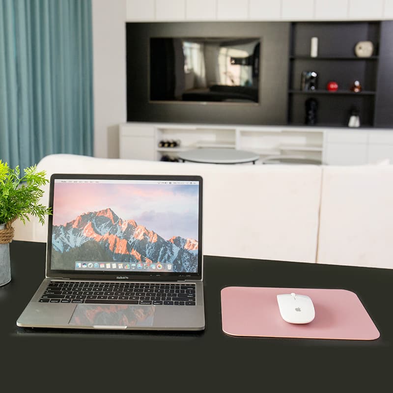 Factory Stock Leather Mouse Pad Waterproof Office Desk Mat Solid Color Fashion Simple Small Computer Mouse Pad