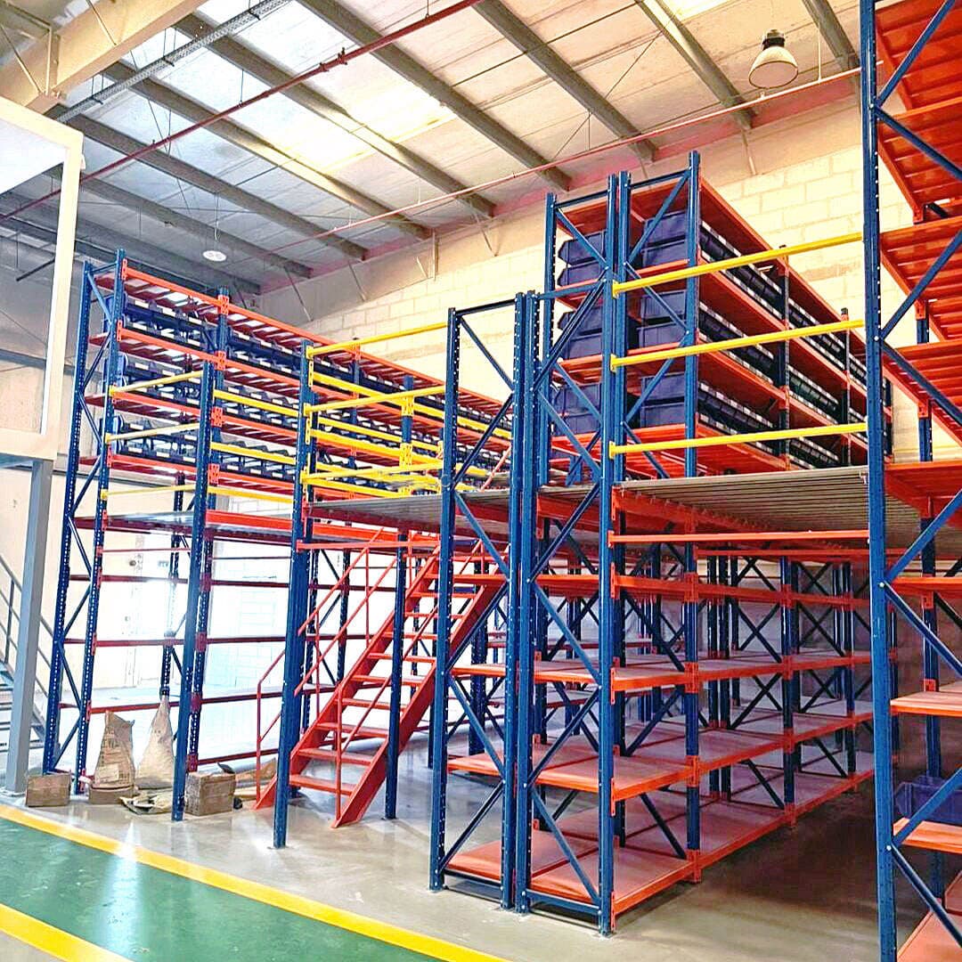Mezzanine Platform 2-Layer Steel Structure Mezzanine Industrial Shelving Warehouse Mezzanine Rack with Lift Platform