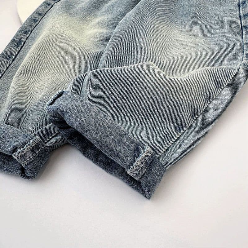 Boys' Jeans 2024 Spring/Autumn Casual Soft Wash Denim Pants for Toddlers and Kids