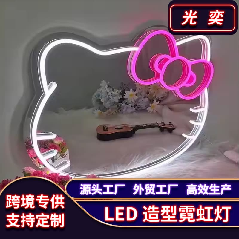 Factory direct LED illuminated letters colorful personalized LED neon transparent acrylic advertising signs