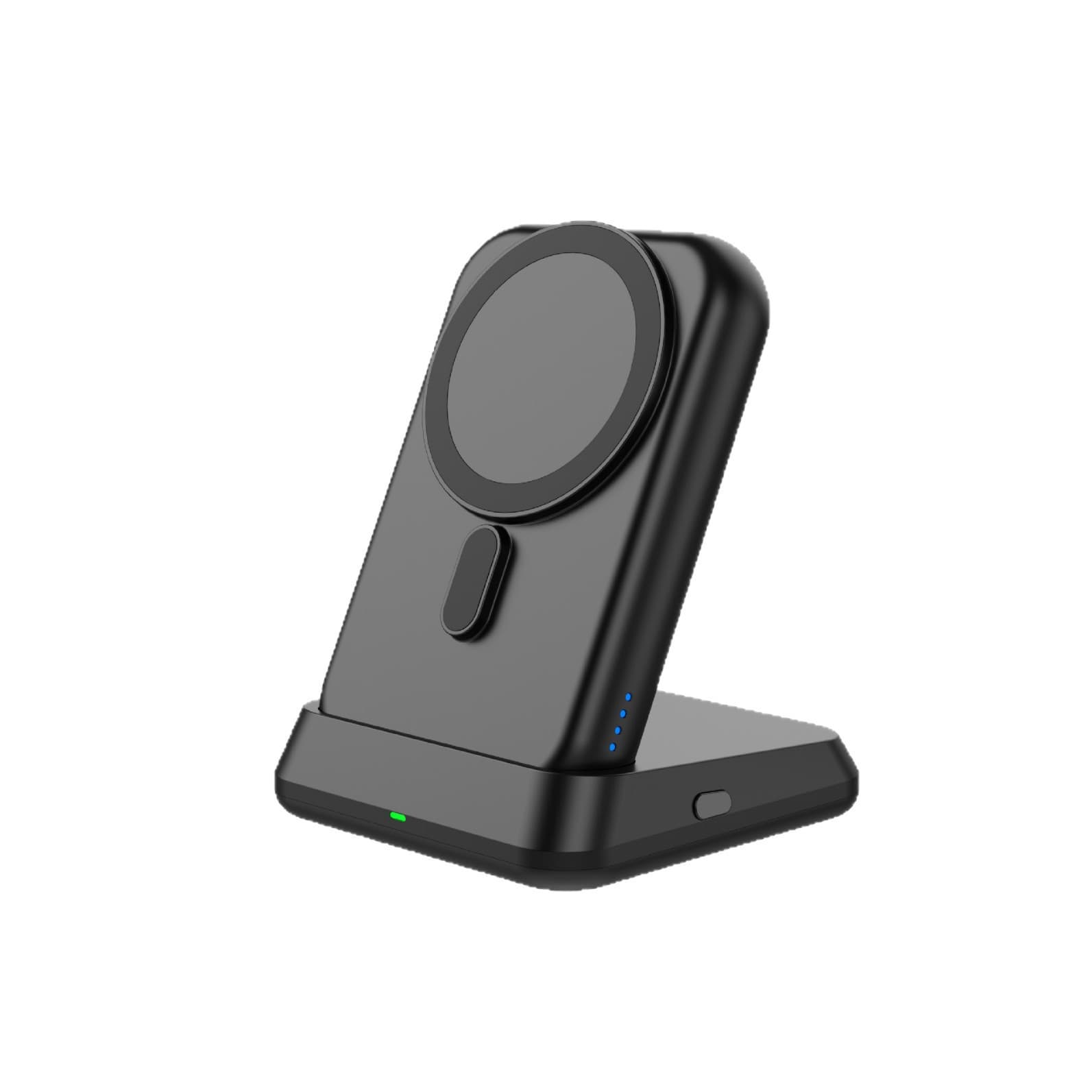 Cross-border 10,000 mAh magnetic wireless power bank with detachable stand suitable for Apple 17 mobile phone earphones