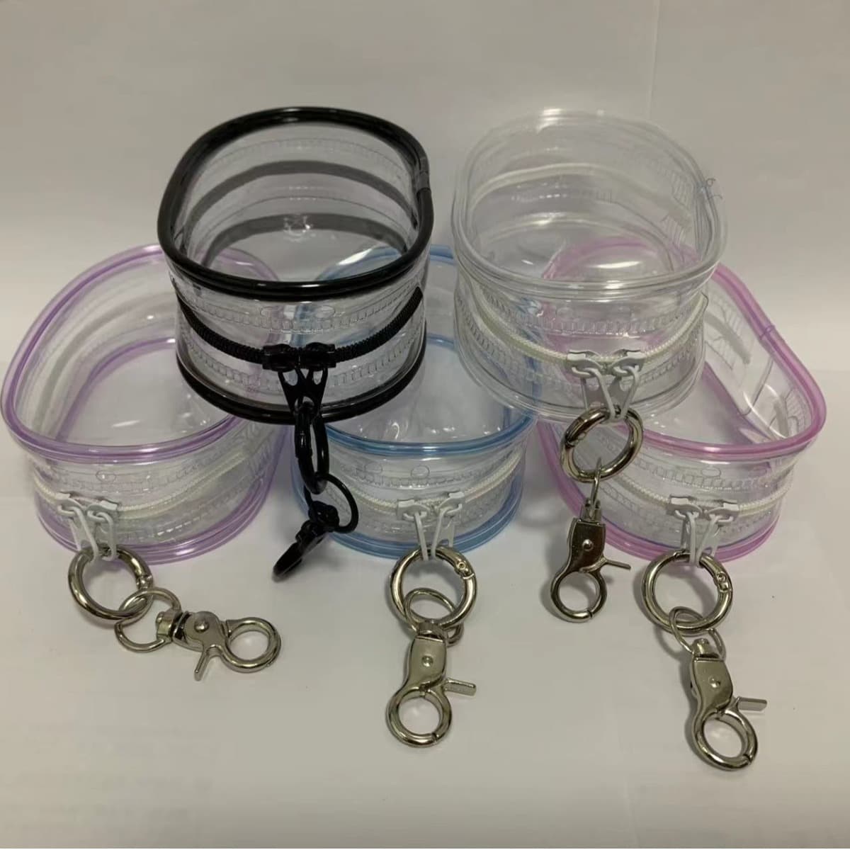 Transparent data cable storage bag, travel digital charger cable management bag, visible multi-purpose portable storage bag