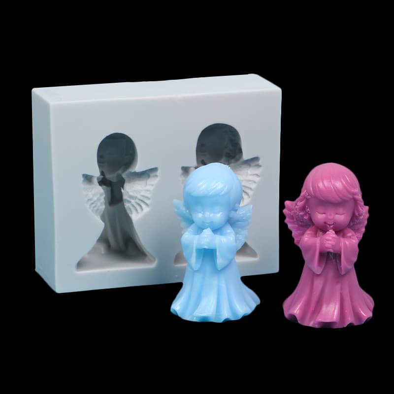 DIY Chocolate Fondant Baking Cake Mold European Retro Dry Paisley Boy Girl Angel Silicone Mold