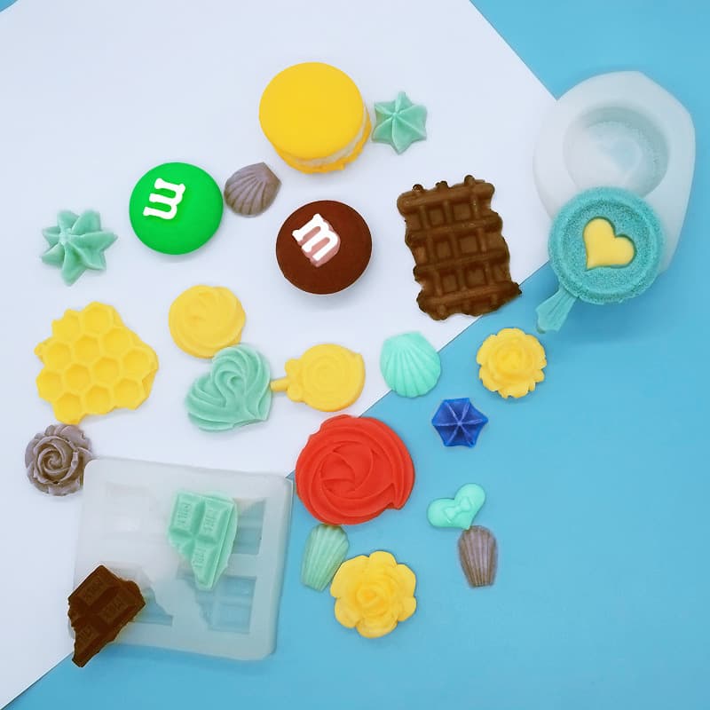 Creative New Ice Cream Cone Dessert Mold Cake Ice Cream Mold Decoration Macaron Ice Cream Chocolate Silicone Mold