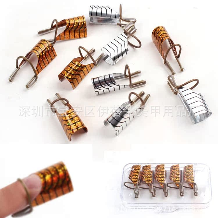 Nail Art Aluminum Tray Domestic Aluminum Tray Aluminum Paper Tray Nail Art Tools Gold and Silver Aluminum Tray Nail Art Supplies