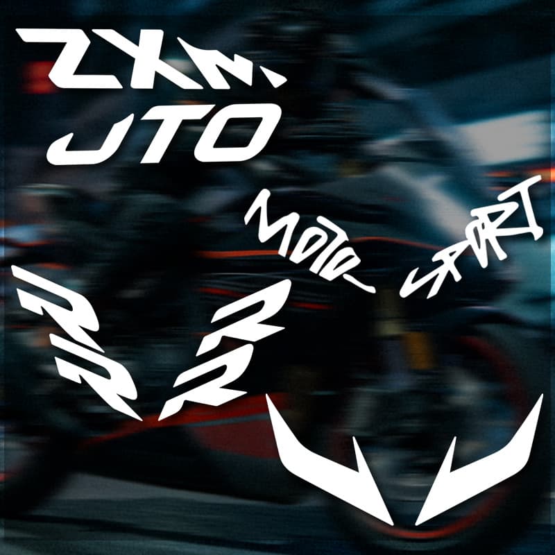 Suitable for Zhang Xue motorcycle 500RR modified fixed wing sticker pull flower personalized decorative decal front sticker accessories