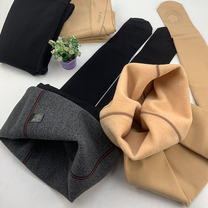 250g No-Remove Pantyhose Fleece Integrated Pants Nylon Mask Warm Pants Leggings Tights Bare Leg Secret