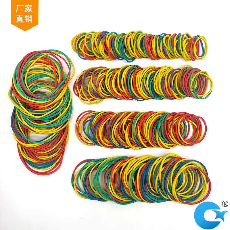 Manufacturer direct Vietnam imported natural rubber colored elastic bands high elasticity export accessories hair ties wholesale