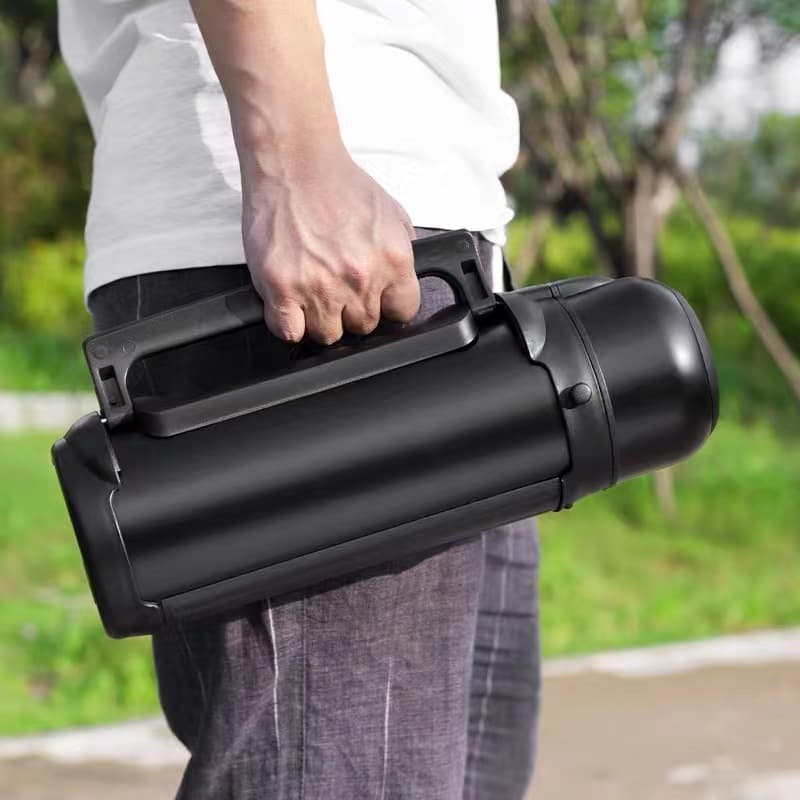 304 stainless steel thermal flask large capacity car travel bottle portable outdoor thermal double-layer vacuum hot water bottle