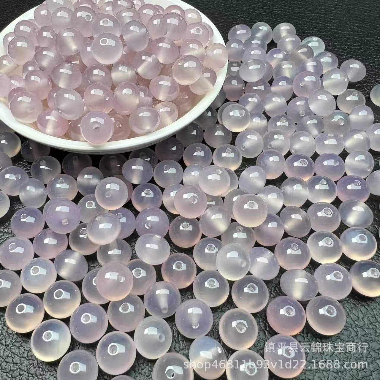 Natural pink purple agate old type beads lychee frozen loose beads barrel beads DIY bracelet necklace jewelry accessories separated beads batch