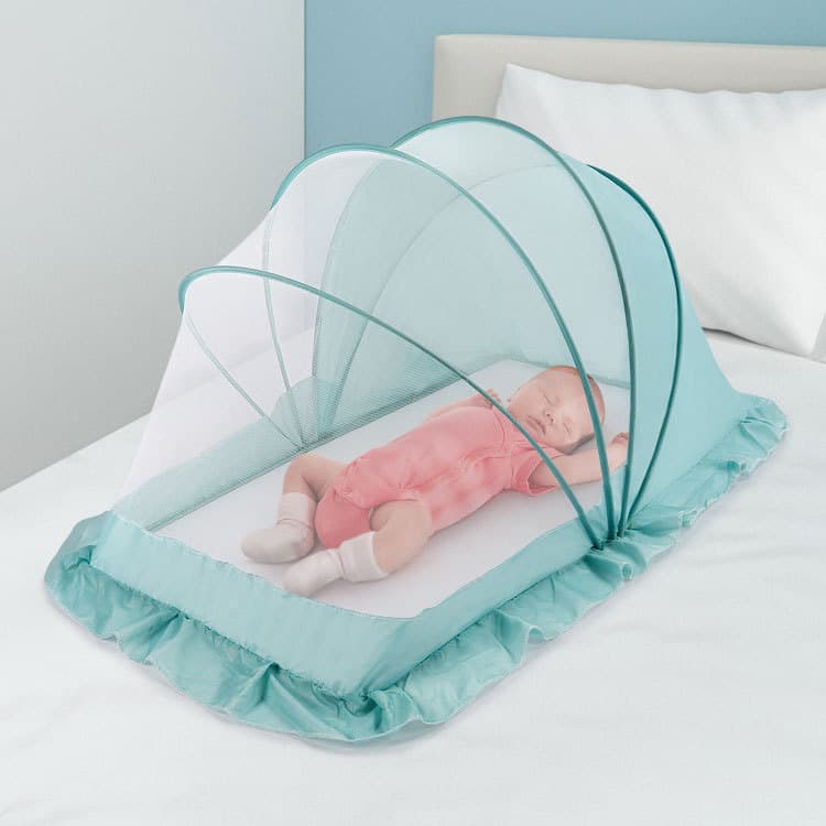 Portable Foldable Dense-Weave Baby Yurt Mosquito Net - No Installation Required