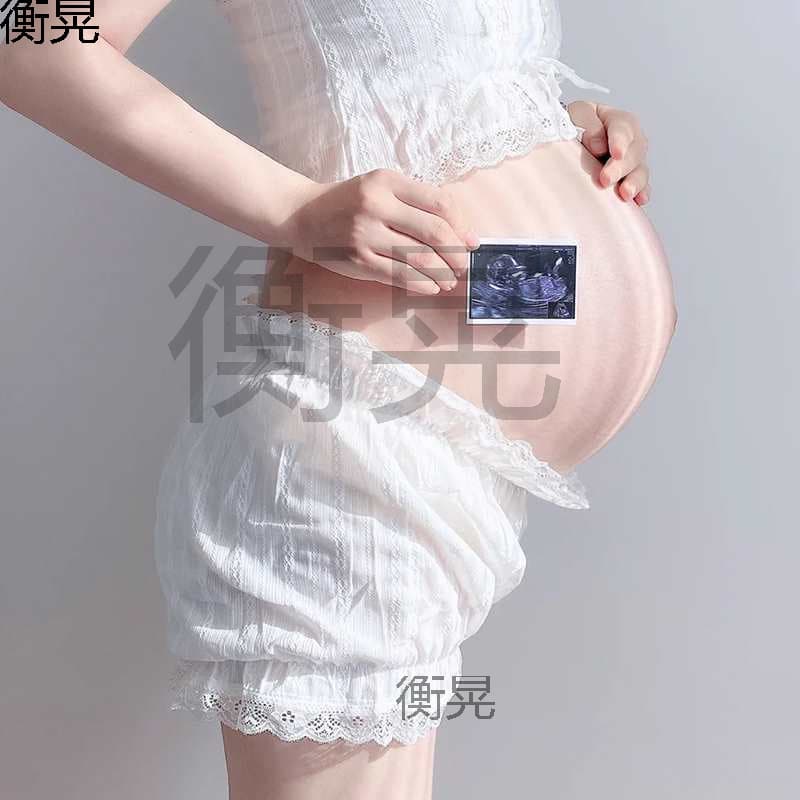 Maternity Photography Dress for White Lace Fairy Style Portrait, Summer Photo Shoot Clothes for Pregnant Women Art Photography