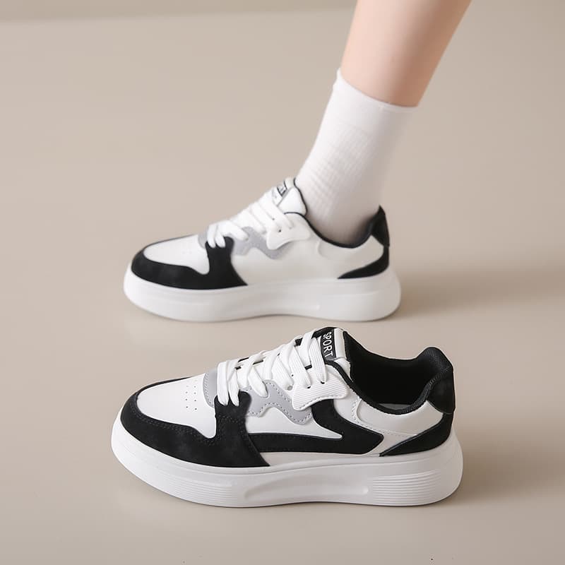 Women's White Casual Sneakers Spring New Style Board Shoes Ins Versatile High Appearance Campus Leisure Low-Top Shoes