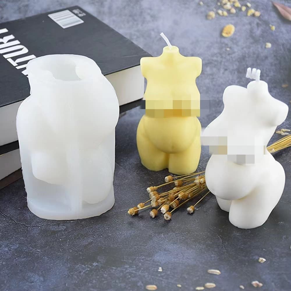 Pregnant Woman Silicone Mold Armless Pregnant Woman Shape Ins Style Aromatherapy Candle Silicone Mold Cake Decoration Mold