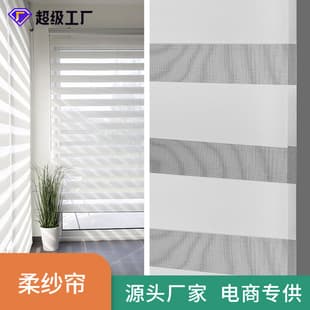 Double-layer Soft Sheer Blinds, Blackout Curtains, Amazon Modern Simple Style for Bathroom, Study, No Drilling, Waterproof Roller Blinds Wholesale