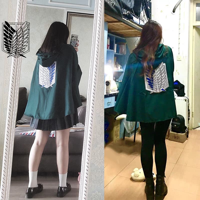 Cloak/Cape - Wings of Liberty Costume Cosplay Outfit for Men and Women, Anime, Mikasa, Survey Corps Jacket - In Stock with Tags