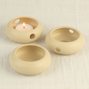 Nordic Cream Style Three-Tier Stacked Ceramic Aromatherapy Burner, Indoor Scent Diffuser Wax Melter, 1688 Factory Direct Supply