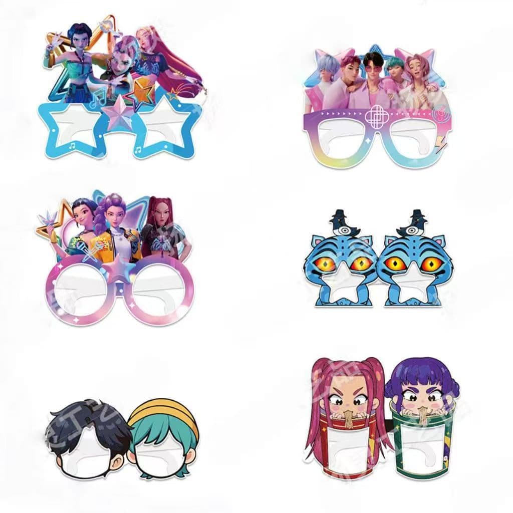 Amazon's new K-pop-themed birthday party tableware, decorations, and cake wrappers featuring the Witcher girl group.