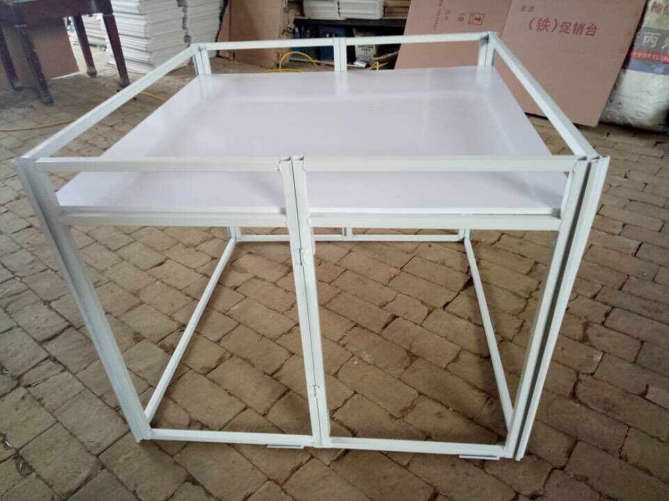 Supermarket clothing store clearance sales carts, promotional displays, folding mobile display racks, flower carts, shelves, and sales carts