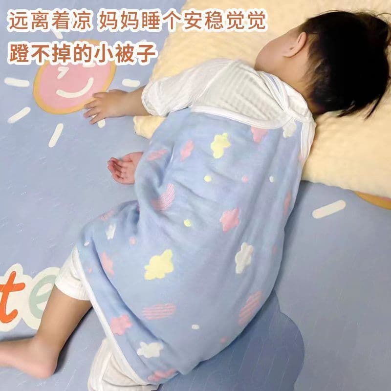 Baby belly protector spring/summer lightweight children's sleeping belly wrap infant abdominal apron cotton anti-kick blanket