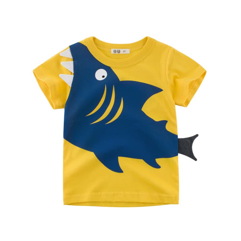 Kids Wear Korean Style Children's Clothing New 2025 Summer Factory Wholesale Boys' Short-Sleeve T-Shirts, Children's Clothing