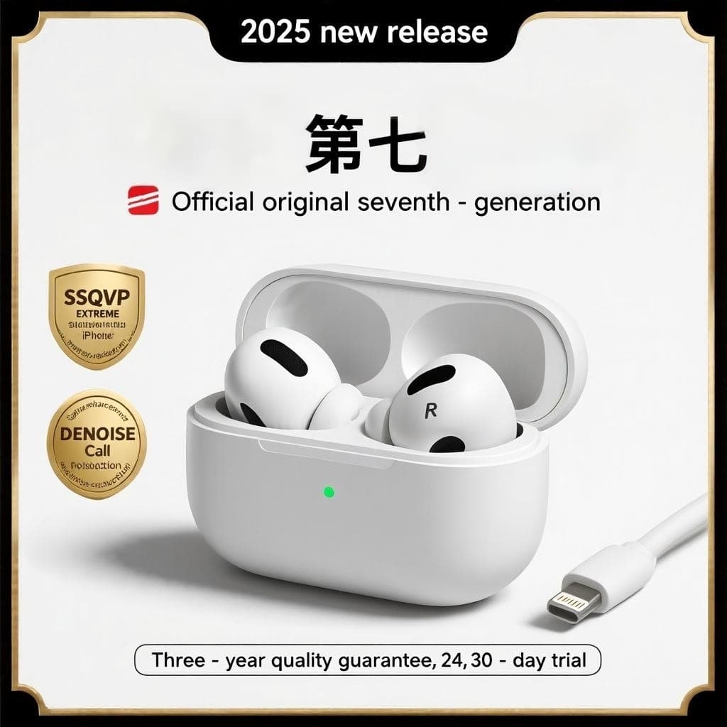 Huaqiangbei New 4th, 5th and 7th generation wireless Bluetooth headsets, noise reduction, long battery life, compatible with Android universal