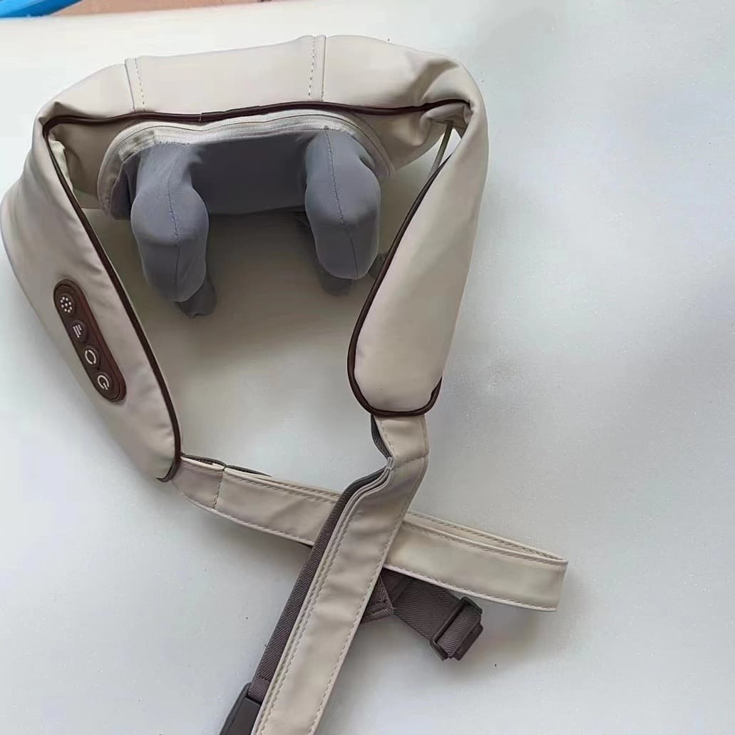 Massage Shoulder Wrap Trapezius Cervical Clamp Kneading Rechargeable Heat Electric Neck Massager