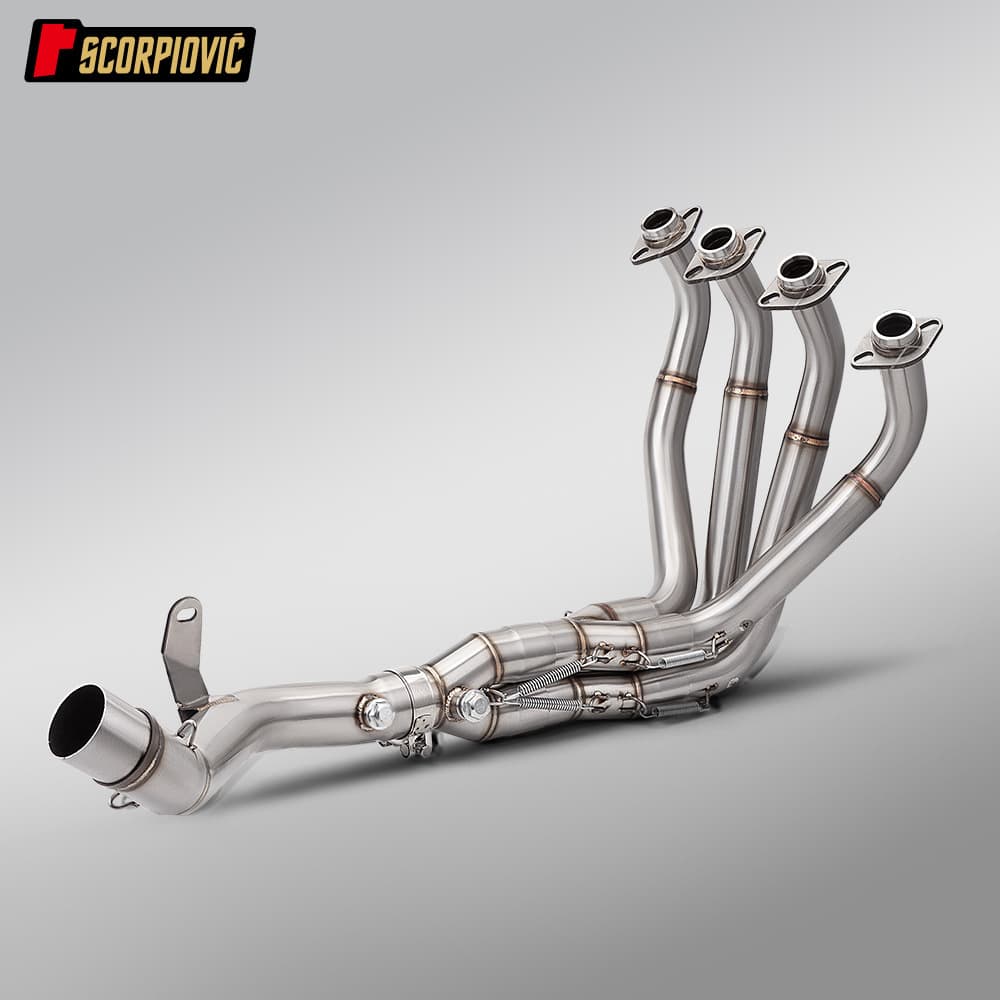 Z900A2 Stainless Steel Dual Oxygen Port Front Exhaust Pipe Dream Star Arrow Brand Rear Section Motorcycle Full Exhaust System