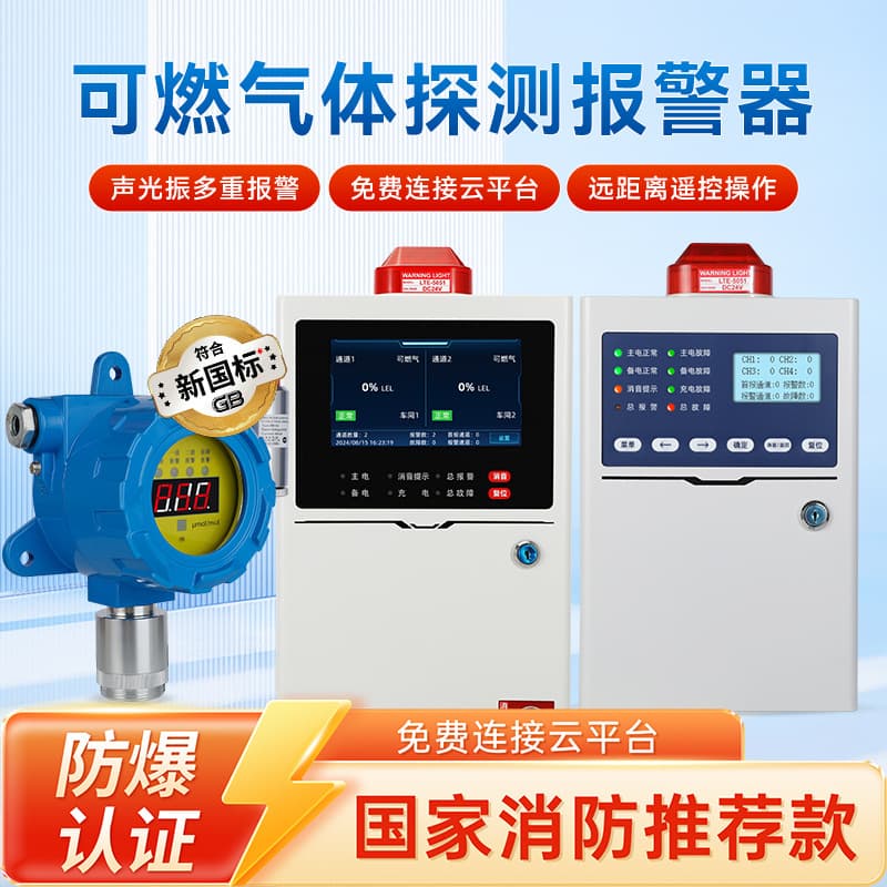 Combustible Gas Alarm for Natural Gas, LPG, Gas Alarm Detector in Spray Booths and Boiler Rooms