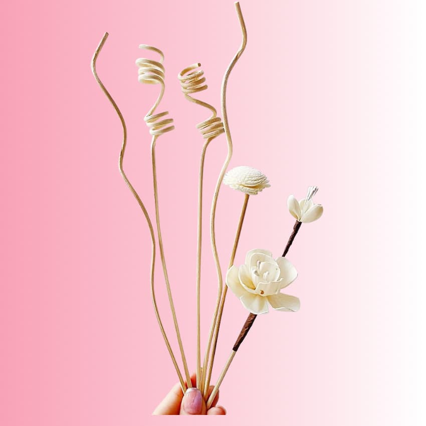 Flame-Free Aroma Reed Diffuser Stick Flower Branch Set Sola Decoration Perfume Diffuser Stick DIY Accessories