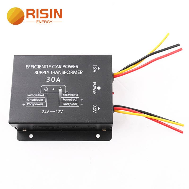 24V to 12V Step-Down Device for Audio Navigation, Suitable for Truck Bus Converter 30A