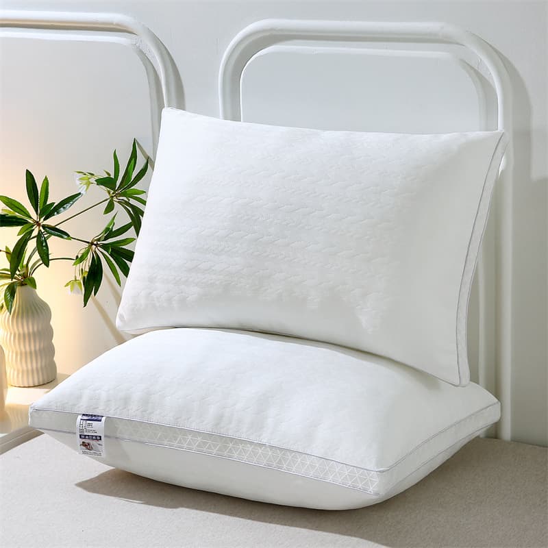 Cross-border exclusive supply of 3D skin-friendly knitted down pillow cores, mother and baby grade, soft and resilient, wholesale, ultra-soft