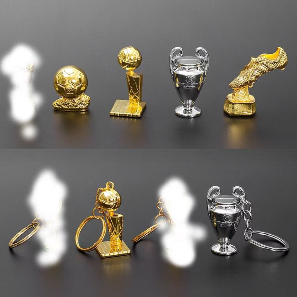 UEFA Champions League Premier League European Cup Ballon d'Or Golden Boot La Liga Trophy Mini Trophy Ornament Football Accessory Keychain