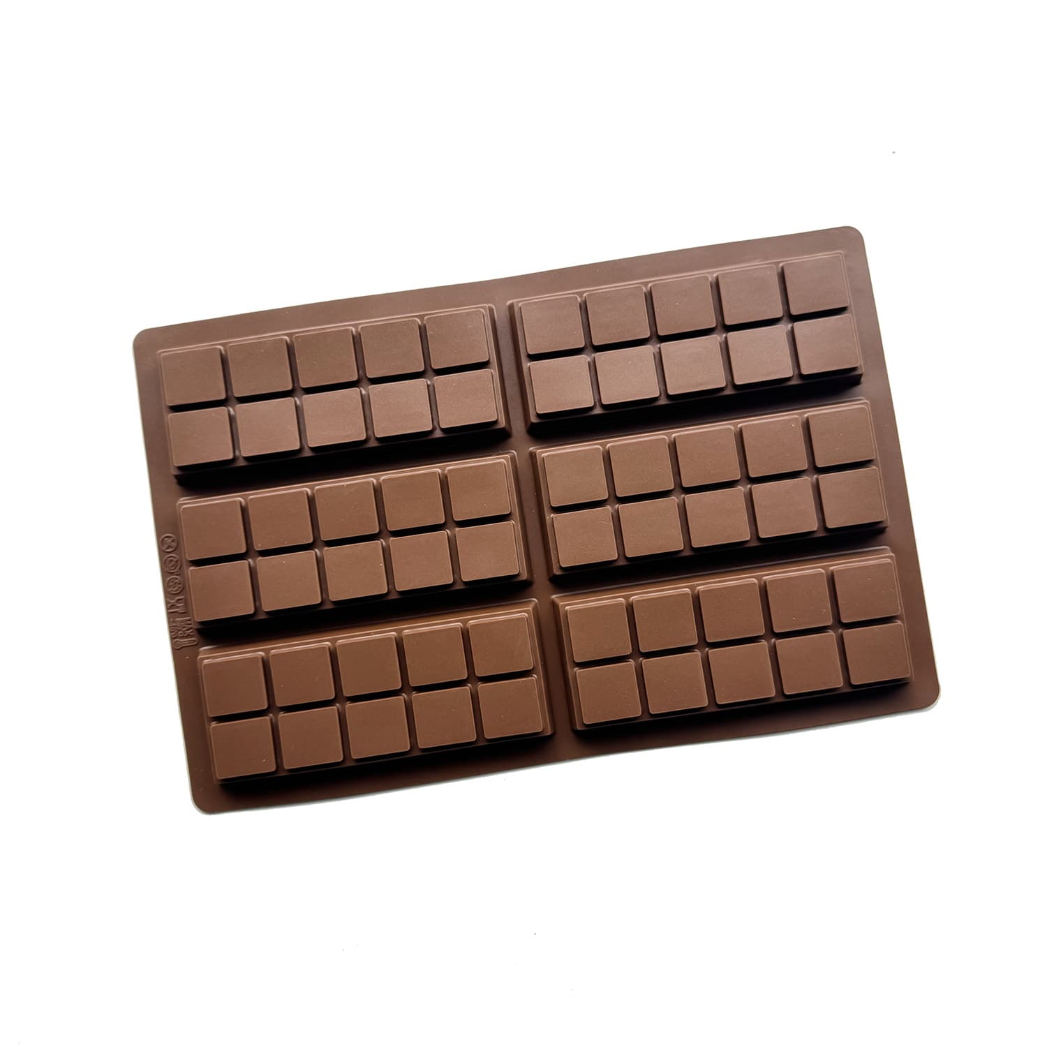 Dubai 6-Hole Rectangular 10-Cell Filled Chocolate Mold Silicone Food-Grade Chocolate Baking Handmade DIY