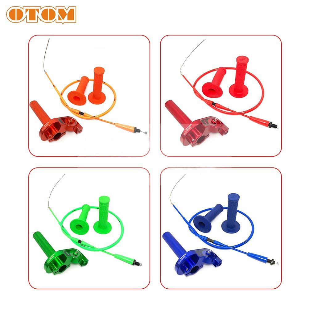 Suitable for OTOM off-road motorcycle CNC large twist throttle handle modified large twist throttle handle oiler