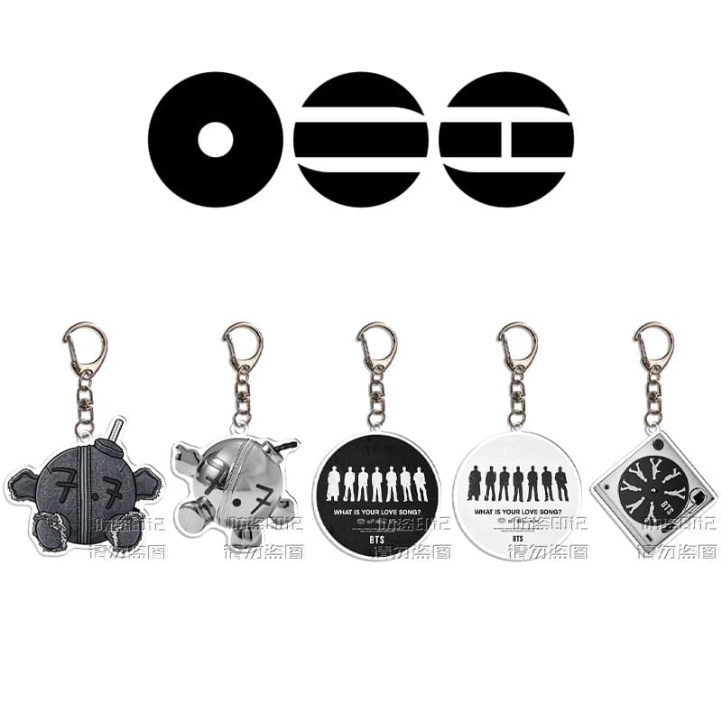 BTS Arirang World Tour Acrylic Keychain Doll CD Pendant Kim Taehyung Peripheral