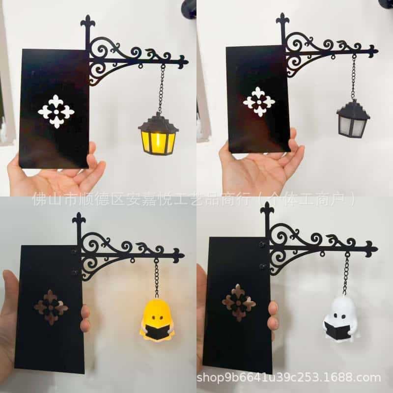 New Cross-border Bookshelf Lantern Light Library Bookshelf Lighting Iron Craft