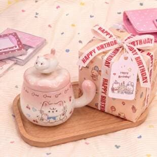 Cat Mug, Wedding Gift, Couple Water Cup Set, Premium Ceramic Cup, Birthday Gift, Souvenir