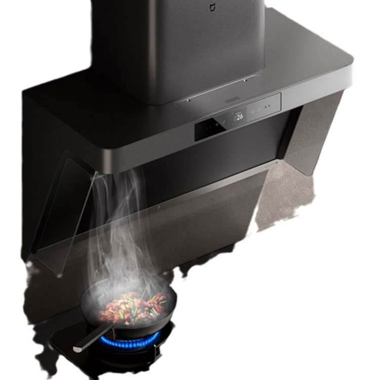Suitable for Xiaomi Mi Home Smart Smoke Purifier P1 Range Hood with Timer Gas Stove Set, Kitchen High Suction