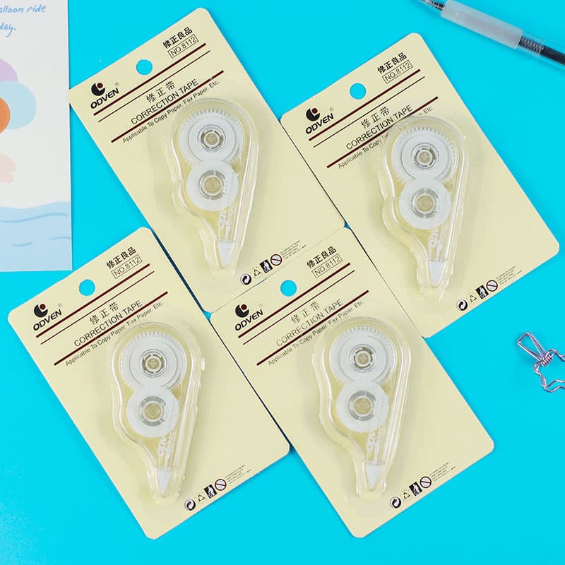 Simple unprinted transparent correction tape student portable correction tape office correction tape stationery wholesale
