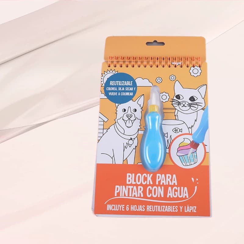 Water-Reveal Magic Drawing Book, Reusable Children's Toy, Water Painting Doodle Pad, Educational