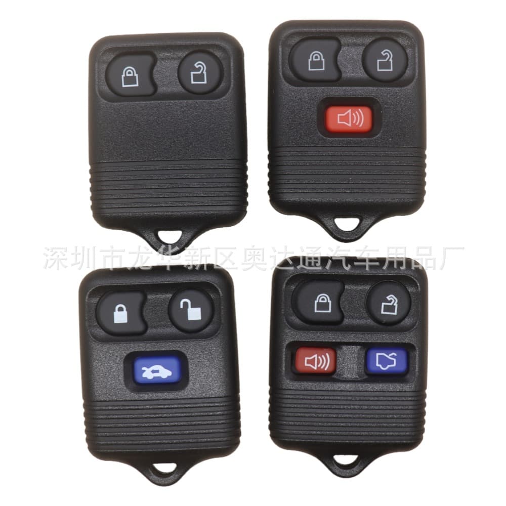 Replacement Smart Key Shell for Ford Mustang, Escape, Raptor, Focus 3-Button 4-Button Remote Key Fob Case Separate Key Shell