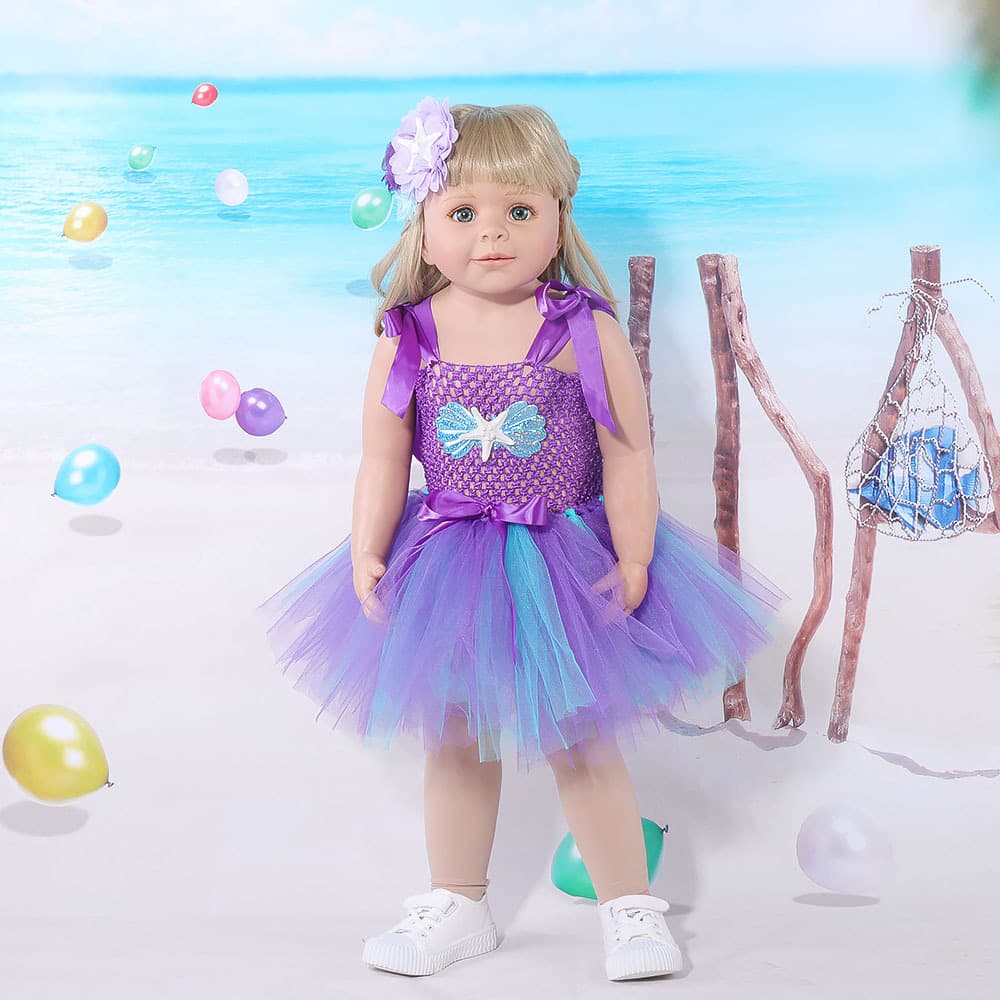 Cross-Border Children's Clothing Baby Summer Outfit Mermaid Performance Tutu Skirt Baby Girl Birthday Party Dress Princess Gown