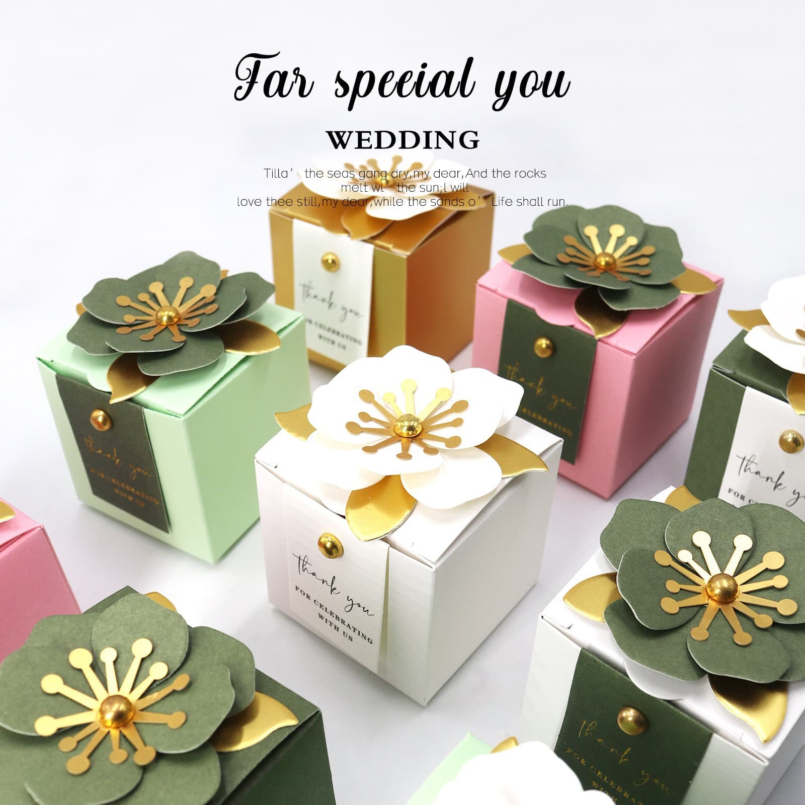 Amazon New Forest Luxury Wedding Birthday Party Candy Box Favor Packaging Box