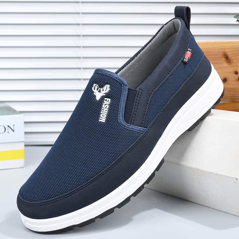 Slip-On Old Beijing Cloth Shoes for Middle-Aged and Elderly Men, 2024 Spring/Summer New Style, Cross-Border Export Men's Shoes, Factory Direct Drop Shipping